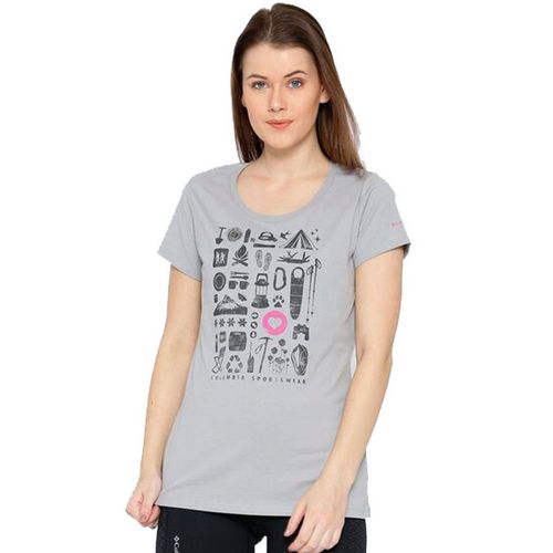 Remera Camp Stamp Performance Casual Tee Outlet - Columbia Grey