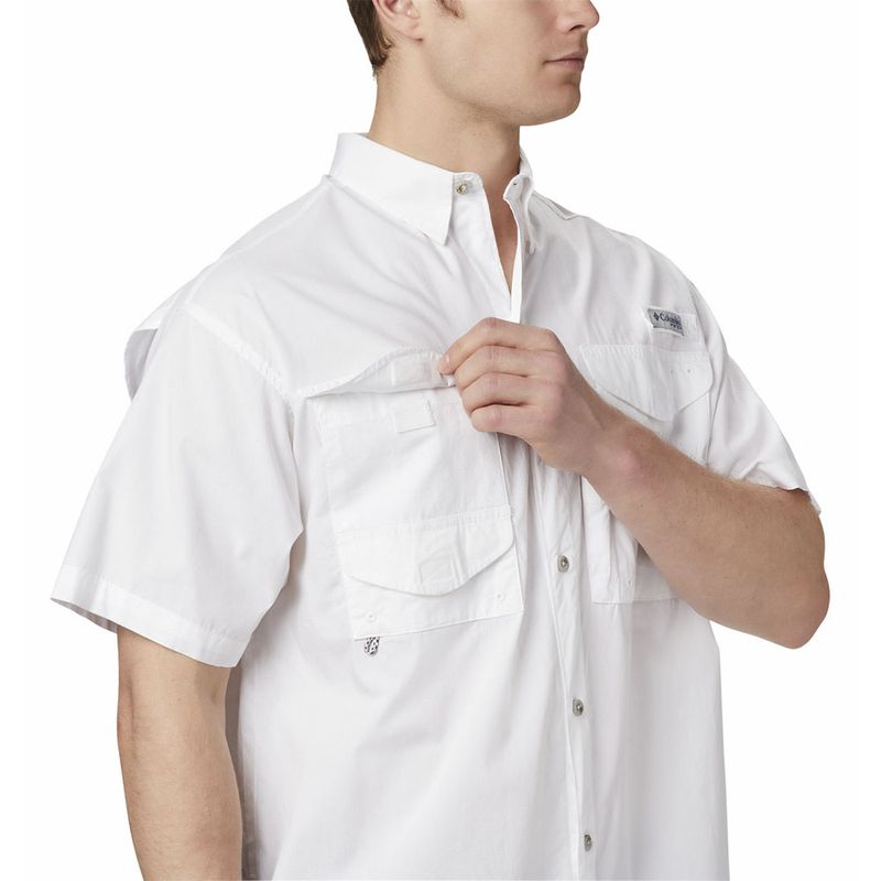 Camisa columbia blanca hombre sale