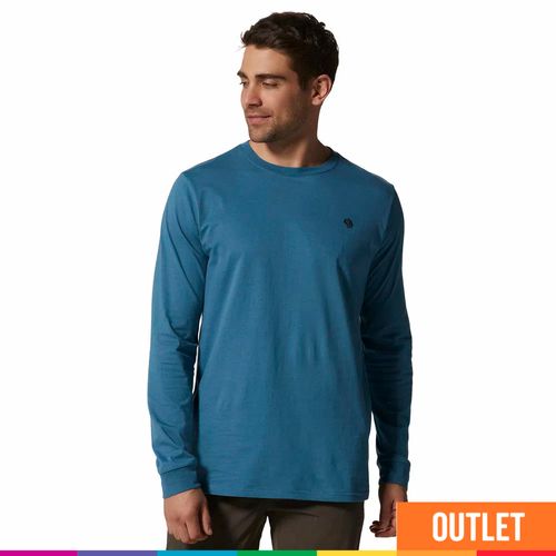 Remera Back Logo Mangas Largas Caspian Outlet