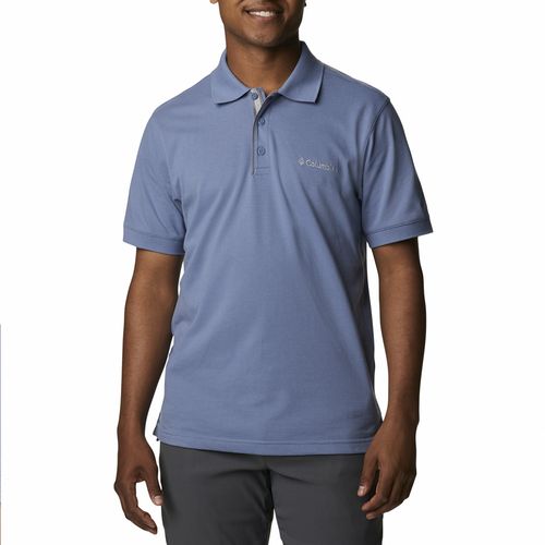 Remera Polo Cascade Range Solid - Bluestone