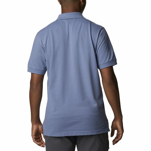 Remera Polo Cascade Range Solid - Bluestone
