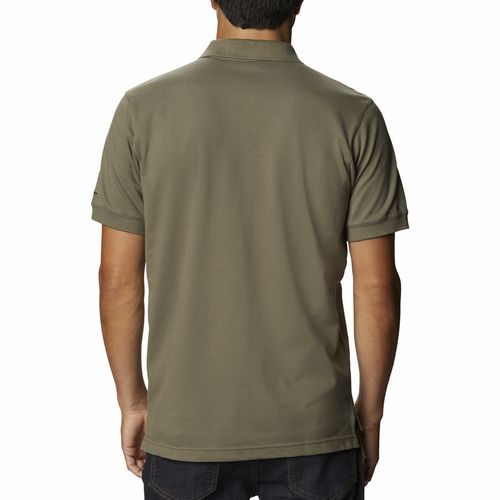Remera Polo Cascade Range Solid - Stone Green