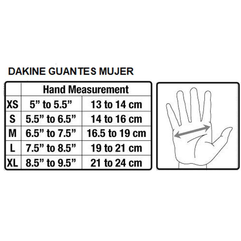 tabla-talles-guantes-dakine-mujer