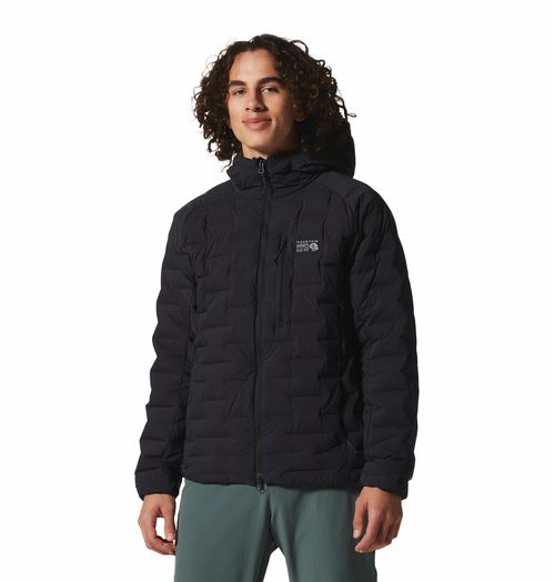 Campera Stretchdown Capucha Black