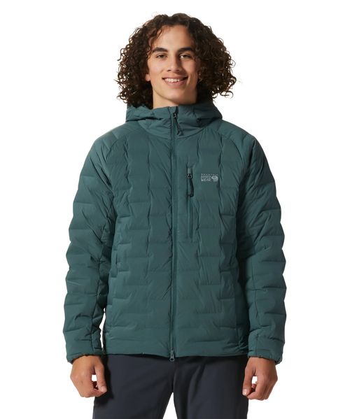 Campera Stretchdown Capucha Black Spru
