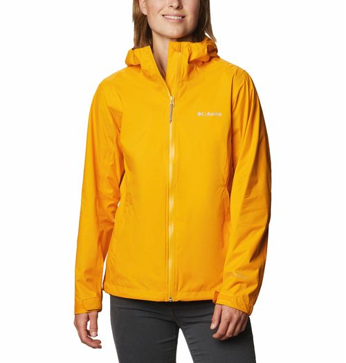 Campera Impermeable Columbia Evapouration Mujer (Bright Marigold) Outlet