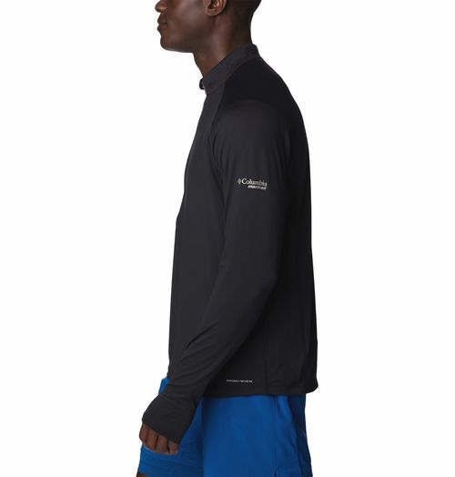 Buzo M Endless Trail Medio Cierre Mesh - Black