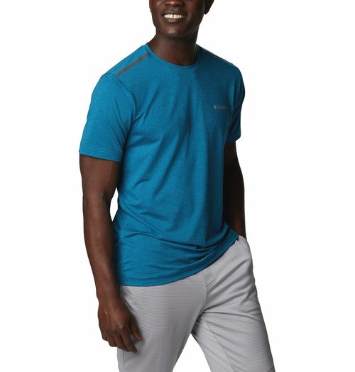 Remera Tech Trail Crew Neck - Deep Marine Heather