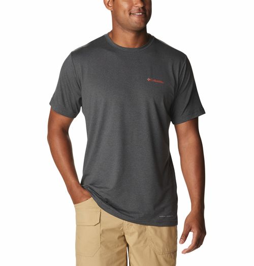 Remera Tech Trail Graphic Tee - Shark Heather Csc Stacked Logo