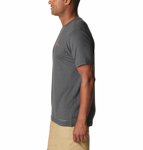 Remera Tech Trail Graphic Tee - Shark Heather Csc Stacked Logo