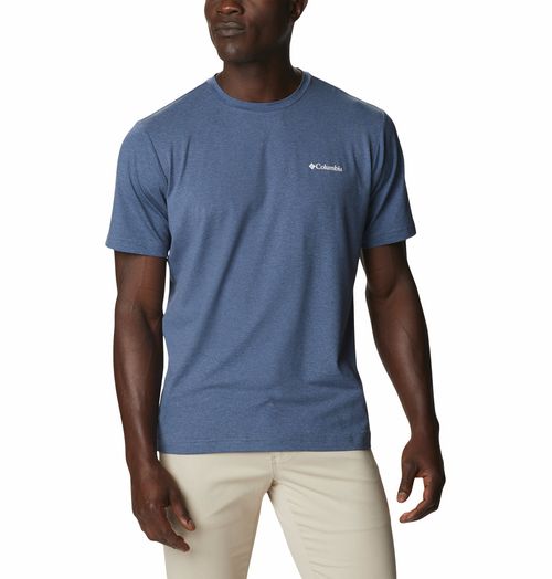 Remera Tech Trailgraphic Tee - Dark Mountain Heather Summits