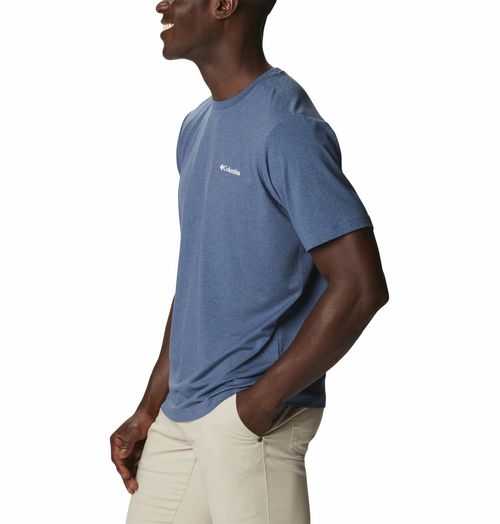 Remera Tech Trailgraphic Tee - Dark Mountain Heather Summits