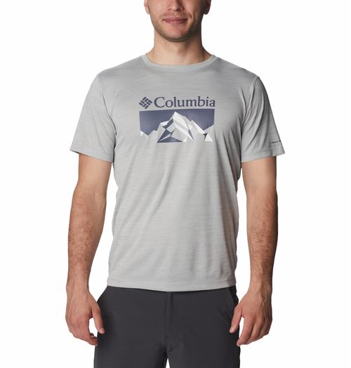 Remera Zero Rules Graphic - Columbia Grey Hthr Fractal Pea