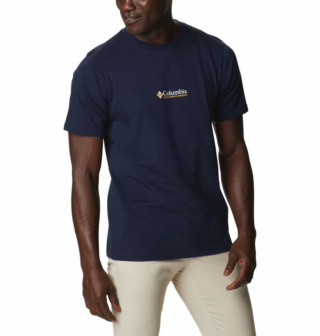 Tienda Online Camiseta Columbia Niño - CSC Basic Logo Short Sleeve Azul  Marino