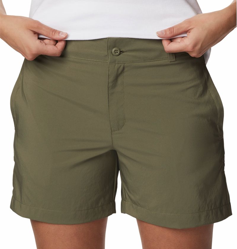 Short Columbia Silver Ridge Utilityshort Mujer Stone Green