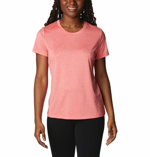 Remera Columbia Col.Hike Ss Crew Mujer  (Blush Pink Heather)