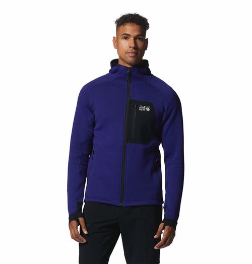 Polar Polartec Power Grid Full Zip Hoody Klein Blue Heather