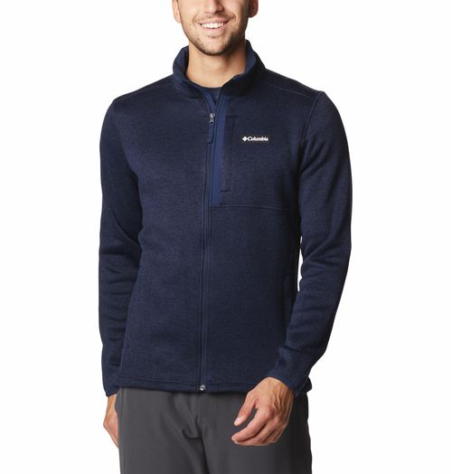 Campera Columbia Sweater Weather Full Zip Hombre (Collegiate Navy Heather)