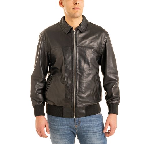 Campera Cuero Boffel Viken Negro
