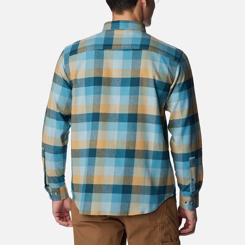 Camisa Cornell Woods Flannel Long Sleeve Shirt - Stone Blue Buffalo Check