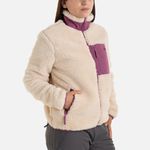SHERPA JACKET - BEIGE, DARK ORCHID - 3