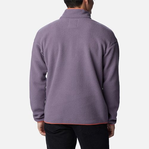 Polar Helvetia Half Snap Fleece - Granite Purple