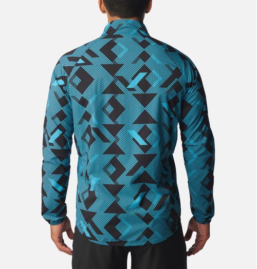 Campera Endless Trail Wind Shell - Black-Ocean Blue Tech Check