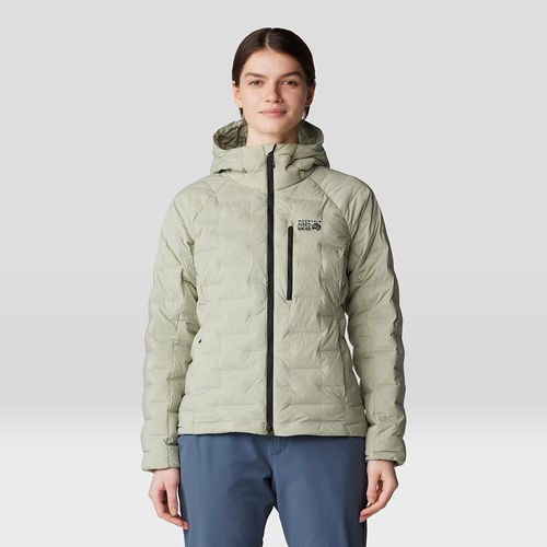 Campera Stretchdown Capucha - White Sage