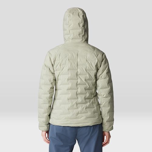 Campera Stretchdown Capucha - White Sage