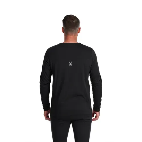 Remera Térmica Spyder Charger Crew - Black