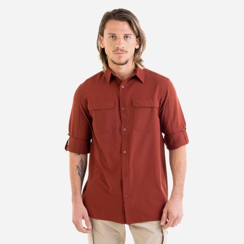 Camisa Nexxt Sycamore Ls Shirt Hombre - Fired Bric