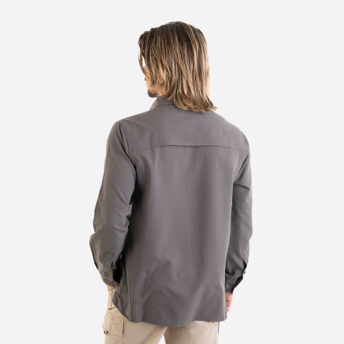 Camisa Nexxt Sycamore Ls Shirt Hombre - Iron