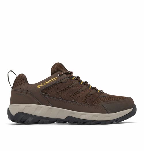 Columbia Zapatillas Impermeables Strata Trail Low Hombre - Cordovan Golden Yellow