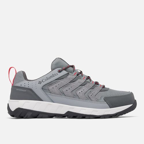 Zapatillas Columbia Impermeable Strata Trail Low Hombre - Ti Grey Steel Mountain Red