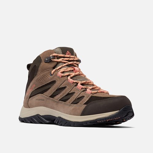 Zapatillas Columbia Impermeables Crestwood Mid Mujer - Cordovan Mud