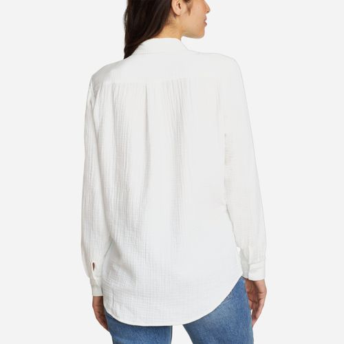 Camisa Eddie Bauer Travel Seeker Long Sleeve Shirt - White