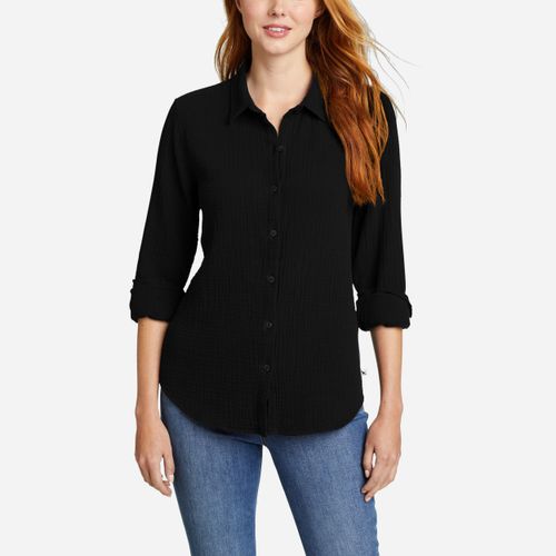 Camisa Eddie Bauer Travel Seeker Long Sleeve Shirt - Black