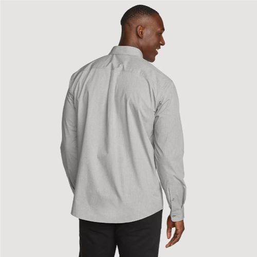 Camisa Eddie Bauer Voyager Flex Long Sleeve Shirt - Heather Gray
