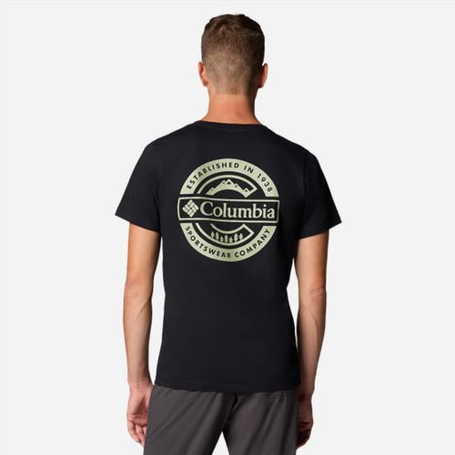 Remera Columbia Rapid Ridge Back Graphic Tee II - Black Button Badge
