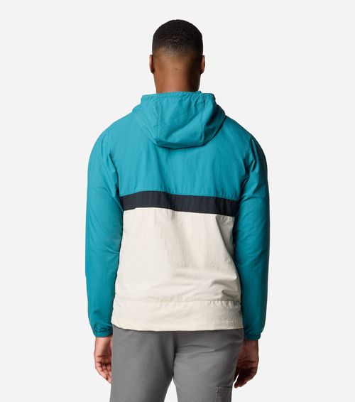 Camisa Columbia Spire Valley Hooded Windbreaker - River Blue Dark Stone Black