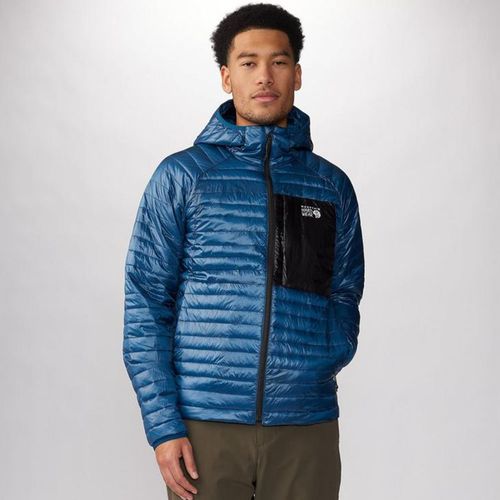 Mountain Hardwear Campera Ventano Capucha Hombre - Dark Caspian/Black