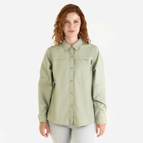 Spyder Camisa Long Sleeve Hike Shirt Mujer - Light Olive