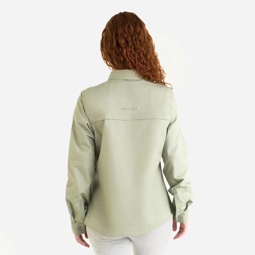 Spyder Camisa Long Sleeve Hike Shirt Mujer - Light Olive