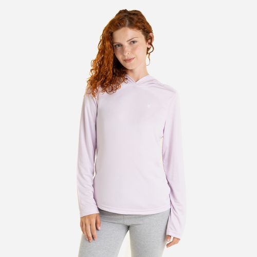 Spyder Buzo Printed Hooded Long Sleeve Mujer - Lavender