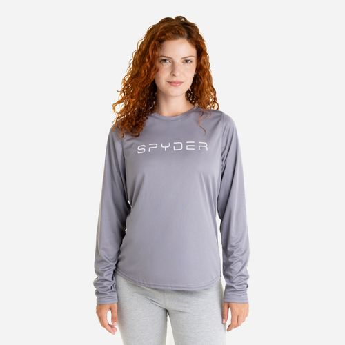Spyder Remera UPF 50+ Long Sleeve Tee Mujer - Dark Grey