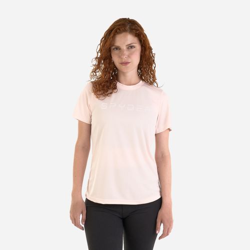 Spyder Remera UPF 50+ Short Sleeve Tee Mujer - Peach Blush