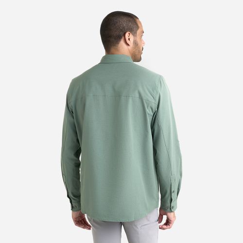 Spyder Camisa Long Sleeve Ripstop Roll Sleeve Shirt Hombre - Spruce Green