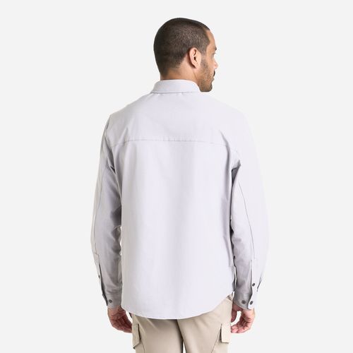 Spyder Camisa Long Sleeve Ripstop Roll Sleeve Shirt Hombre - Pewter