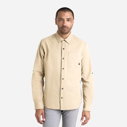 Spyder Camisa Long Sleeve Ripstop Roll Sleeve Shirt Hombre - Khaki