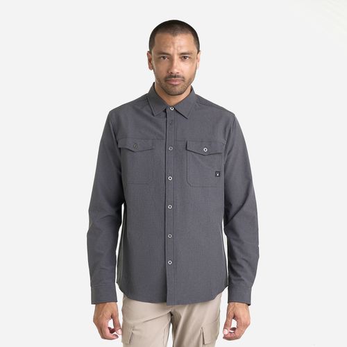 Spyder Camisa Melange L/S 2 Pocket Shirt Hombre - Black